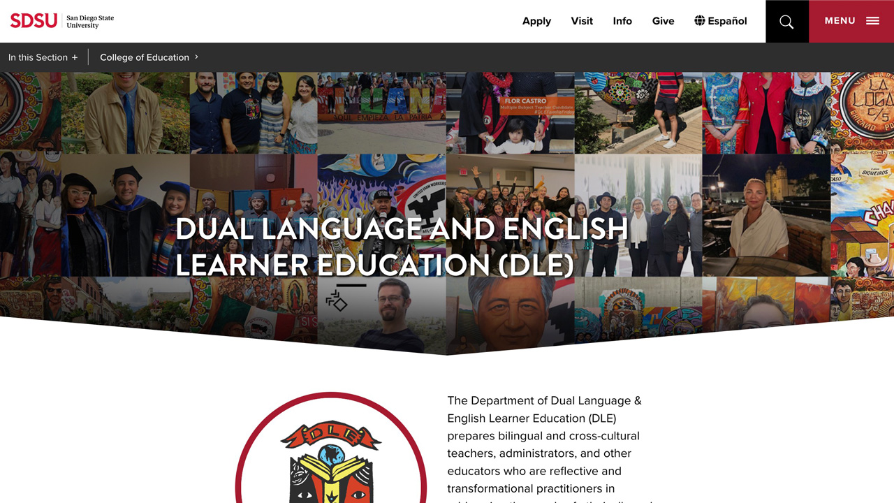 Department of Dual Language and English Learner Education, DLE