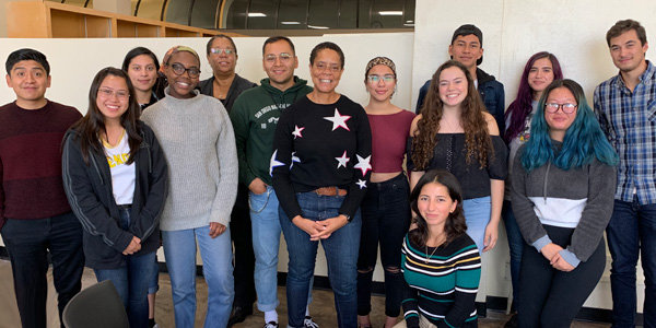 Chizhik and Brandon with their students.