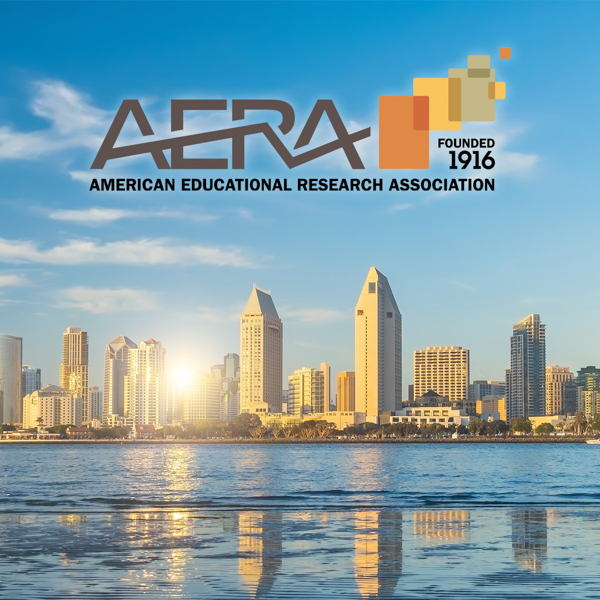 Coastal view of San Diego with AERA logo.