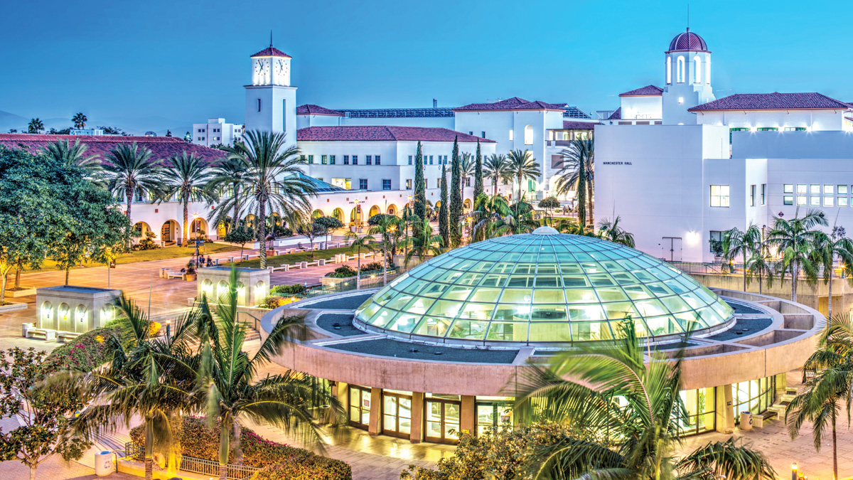 Helicopter view of SDSU's library