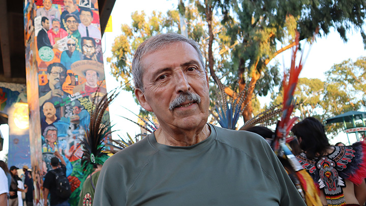 Alberto Ochoa at Chicano Park