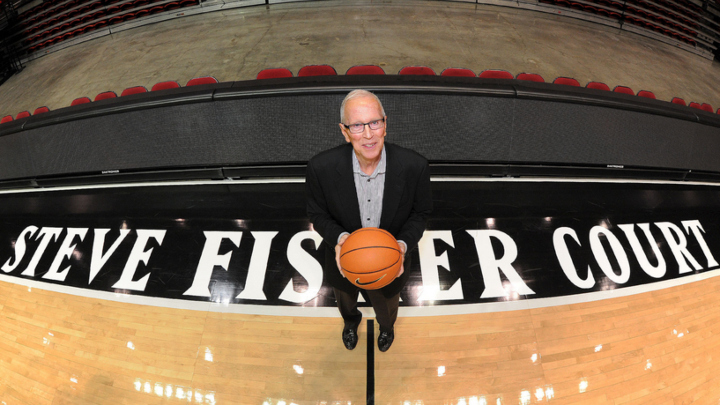 Steve Fisher at Viejas Arena