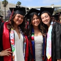 Undergraduate students from the Class of 2025 celebrate outside Viejas Arena.