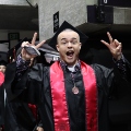 Undergraduate students from the Class of 2025 celebrate inside Viejas Arena.