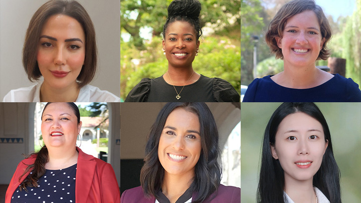 Six headshots of faculty members.