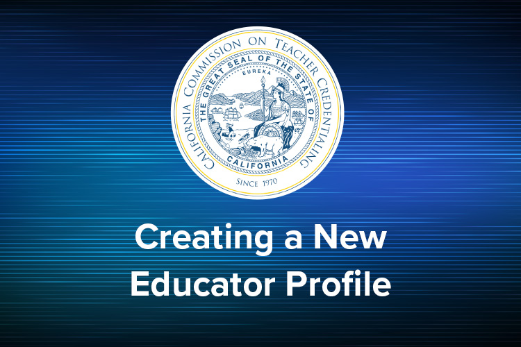 Creating a new educator profile