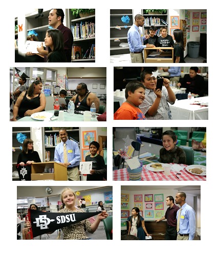 Photo: Collage of photos of Campo Reservation 2015 Celebration with images of children, SDSU participants