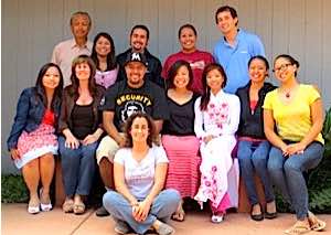 Photo: Mentors Carol Robinson-Zañartu and Larry Emerson with NASCP Scholars 2012: Marina Oliman, Diego Arias, Tiffany Haswood, Andrew Springsteen, Boa Xiong, Hugo Gonzalez, Roberta Cruz, Kieu Tang, Alyssa Ashley Jovianne Pereyra, and Michelle Ferrer